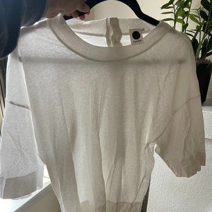 Bassike White T-shirt